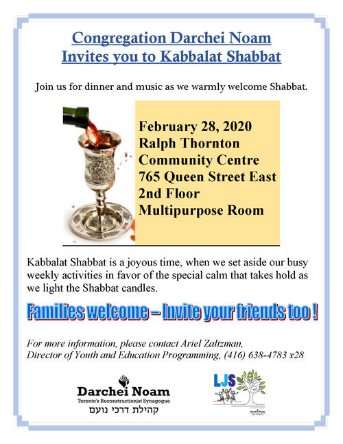 Banner Image for Leslieville Jewish School Kabbalat Shabbat